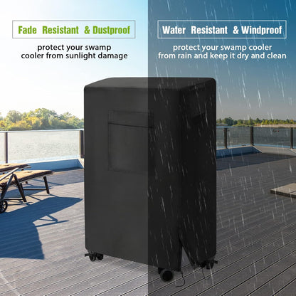 Evaporative Cooler Cover for Hessaire MC18M/MC18V | Heavy Duty Waterproof Cover for Swamp Cooler/Outdoor Air Conditioner