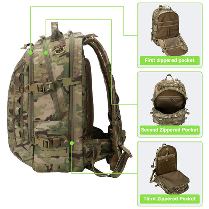 EXCELLENT ELITE SPANKER 40L Tactical Military Backpack for Men and Women Large Rucksack Assault Pack Bag for Outdoor Camping, Hiking(Multicam)