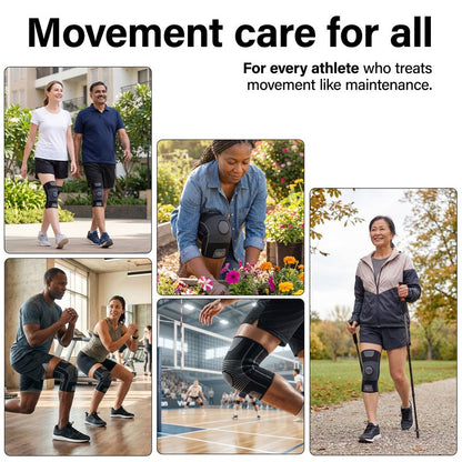 Kinesiology Knee Compression Sleeves - Professional Knee Support Braces for Men and Women for Joint Pain Relief, Swelling, ACL, MCL, FSA and HSA Approved (Black, Large)