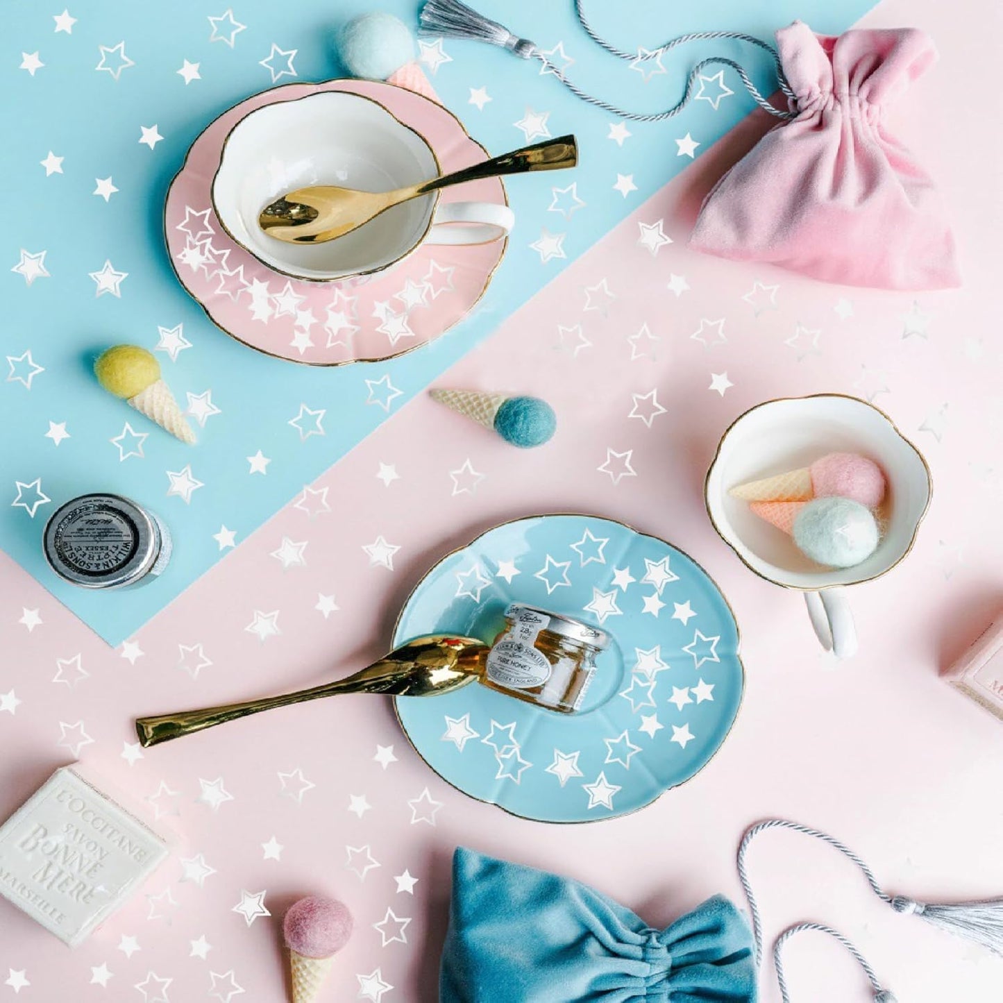 Confetti Star Sequins Table Confetti, Metallic Foil Sprinkles for DIY Birthday Wedding Christmas New Year Party