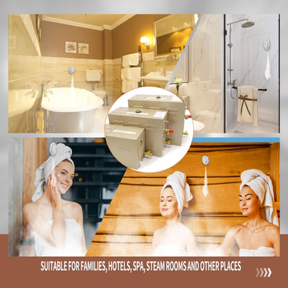 JJFFTAO,Steam shower generator,9kw Household-Commercial,Steam shower generator kit,with self-draining system,Temperature adjustable 95-131°F,Applicable space 315～350ft3