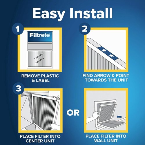 Filtrete 16x20x1 Air Filter - MERV 5, 6-Pack Pleated HVAC Filters for Home | Basic Dust Defense