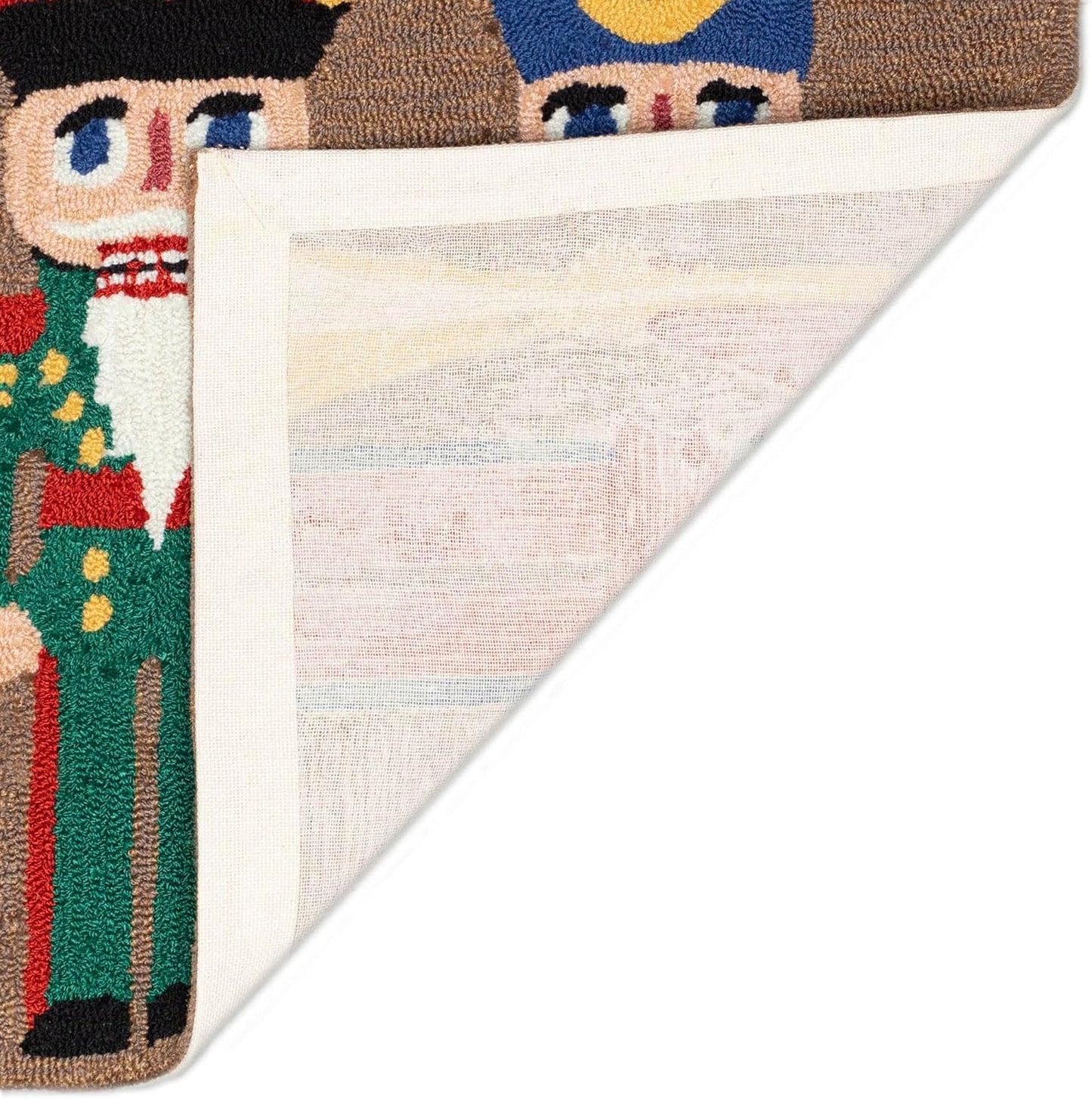 Liora Manne Front Porch Christmas Nutcracker Rug - Multi Indoor/Outdoor Rug, 2' X 3', Red for Holiday Decor