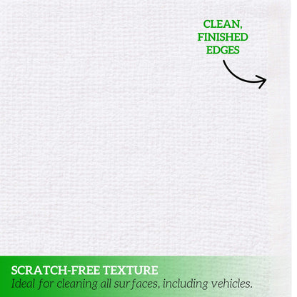 GREEN LIFESTYLE 60-Pack Cotton Wash Cloths – 14"x17" Absorbent Cleaning Rags for Housekeeping, Kitchen Towels, Bar Mop Towels, Durable Terry Cloth Rags, Premium Quality Multipurpose Washcloths