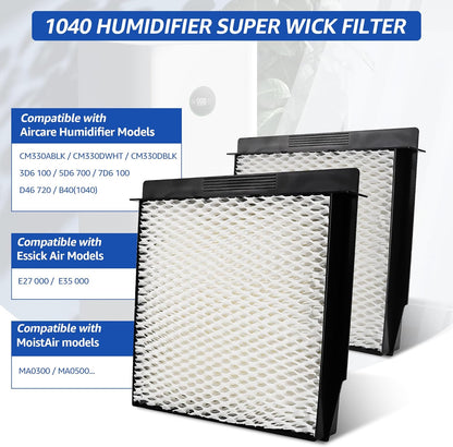 1040 Super Wick Humidifier Filter Replacement for Essick Air AIRCARE Humidifiers Filter B40 B40-C 2 Pack