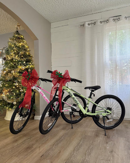 Glerc 24 Inch Kids Bike, Kids Mountain Bike for Boys and Girls Ages 6-10, 21-Speed Skyline Bicycle with Front Suspension and Disc Brakes, Green