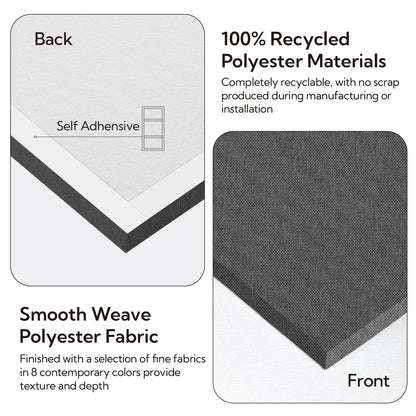 Olanglab Acoustic Panels 2 Pack, 48''x24'' Large Sound Panels, Fabric Wrapped Sound Proof Foam Panels for Walls, Sound Absorbing Panels for Recording Studio Acoustical Treatments (Dark Gray)