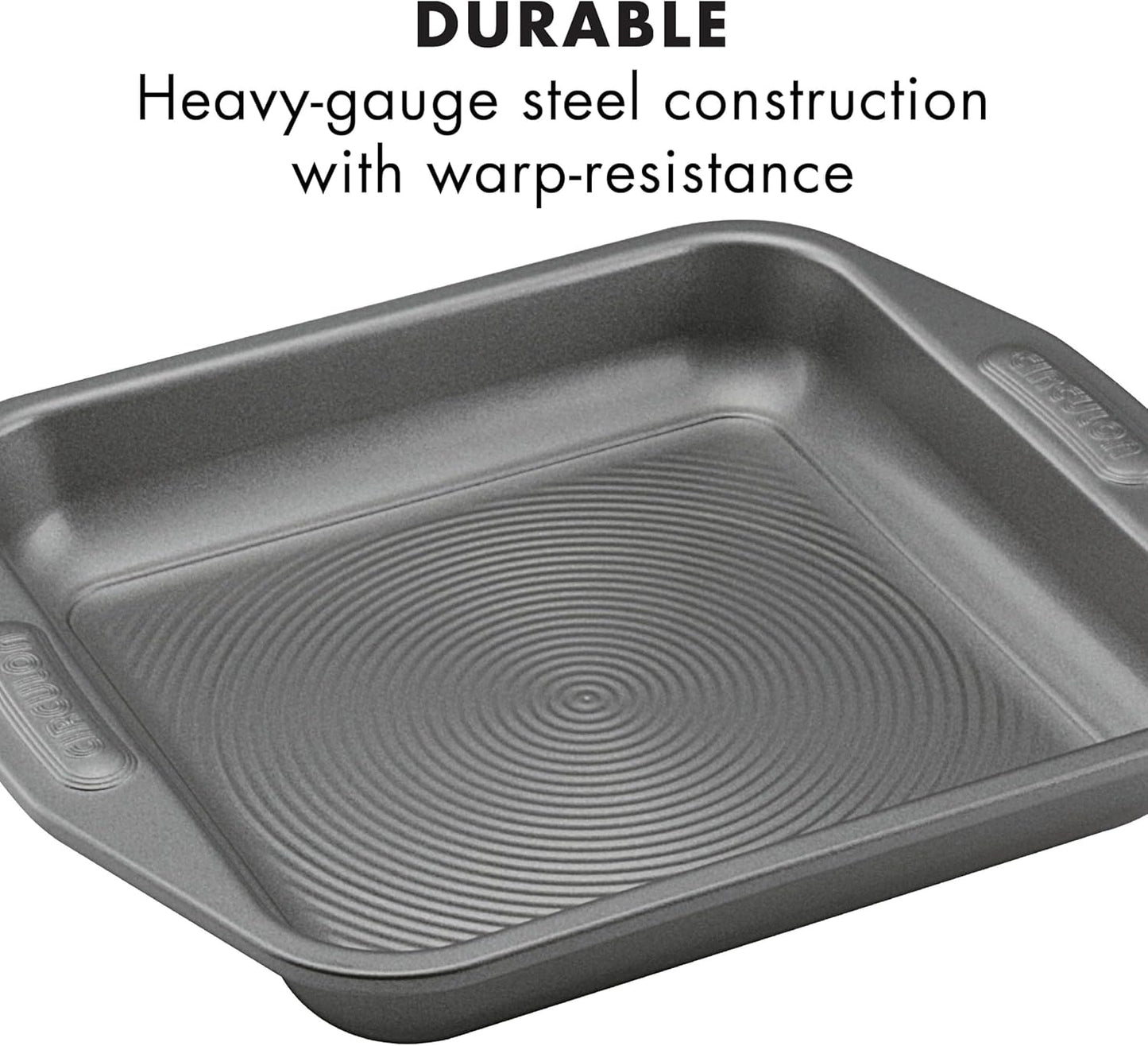 Circulon Total Nonstick Baking Pan with Lid, Rectangle 9 Inch x 13 Inch, Gray Nonstick Cake Pan