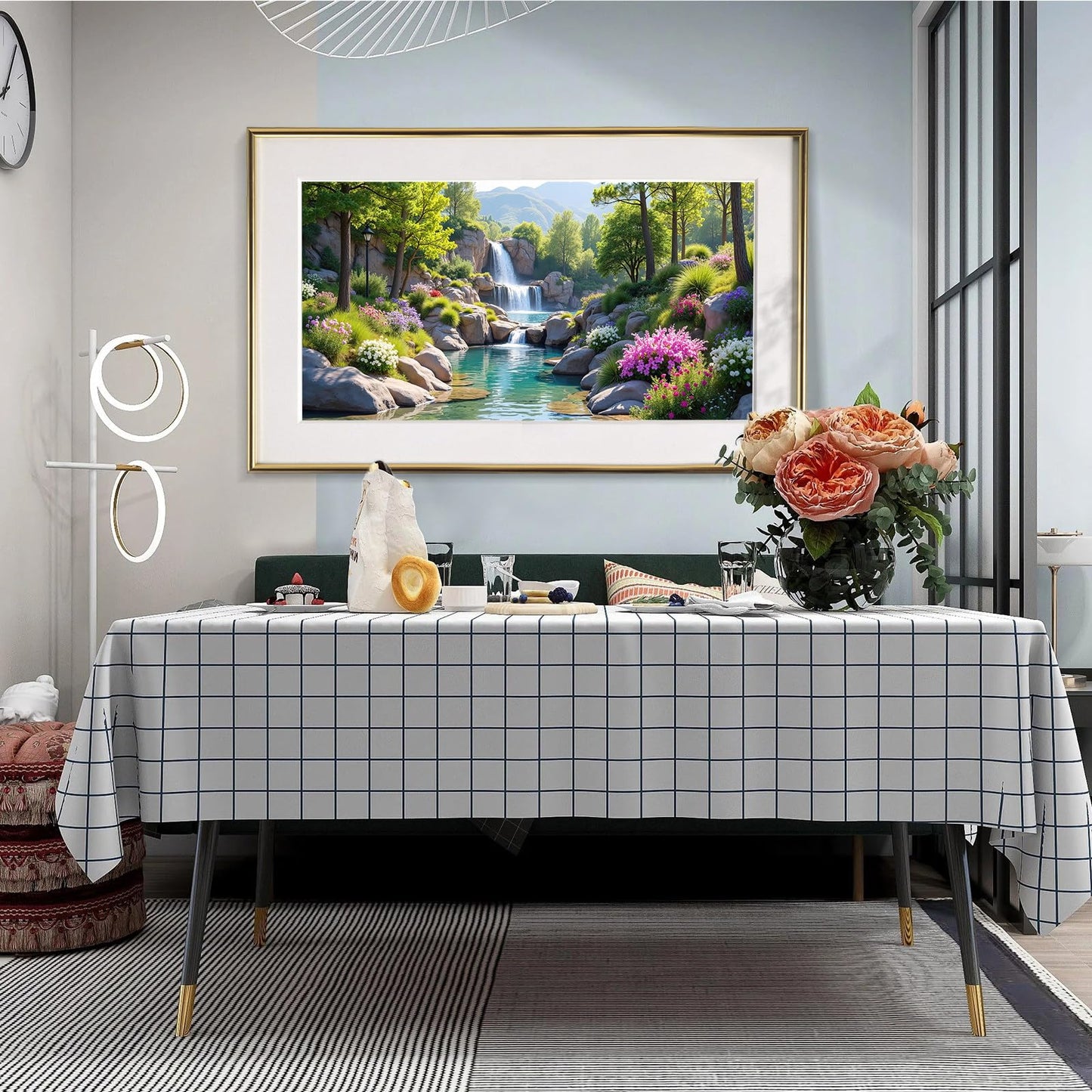 JOOZ Large Diamond Art Kits for Adults - 5D Landscape Diamond Painting Kits for Adults, DIY Full Drill Diamond Art Painting Waterfall for Beginners, Gem Art Kits for Home Wall Decor 27.5x15.7 Inch