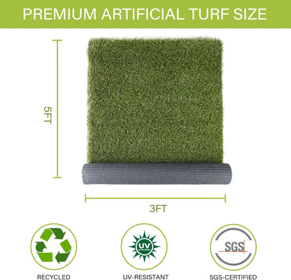 SUNTURF 3 5 Dog Grass Pads x FT Artificial Grass Pee Pads for Dogs Potty Fake Grass Rug Turf Mat for Dogs Training