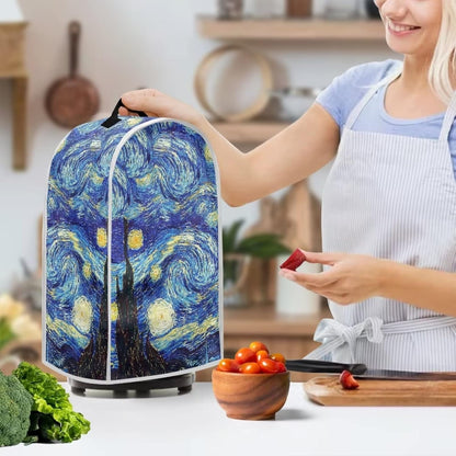 Van Gogh Starry Night Toaster Cover, Kitchen Small Appliance Dust Cover Set of 2 for Stand Mixer and Coffee Maker