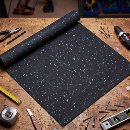 Drydiet Rubber Workbench Mat 24 x 60 Inch / 5 x 2 Feet, Heavy-Duty Work Bench Mat, Shock-Absorbing, Non-Slip, Easy Clean, Cuttable, for Protect Tool Workbench from Paint Woodwork Garage Craft Build
