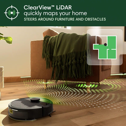 iRobot Roomba 105X Combo Robot Vacuum & Mop with AutoEmpty Dock, Self‑Emptying for Up to 75 Days, 70× Power‑Lifting Suction, Smart LiDAR Mapping, App & Voice Control, Ideal for Homes with Pets & Kids