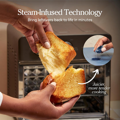 Our Place Wonder Oven - 6-in-1 Stainless Steel Air Fryer Toaster Oven | 13 QT Compact Capacity - Blue Salt