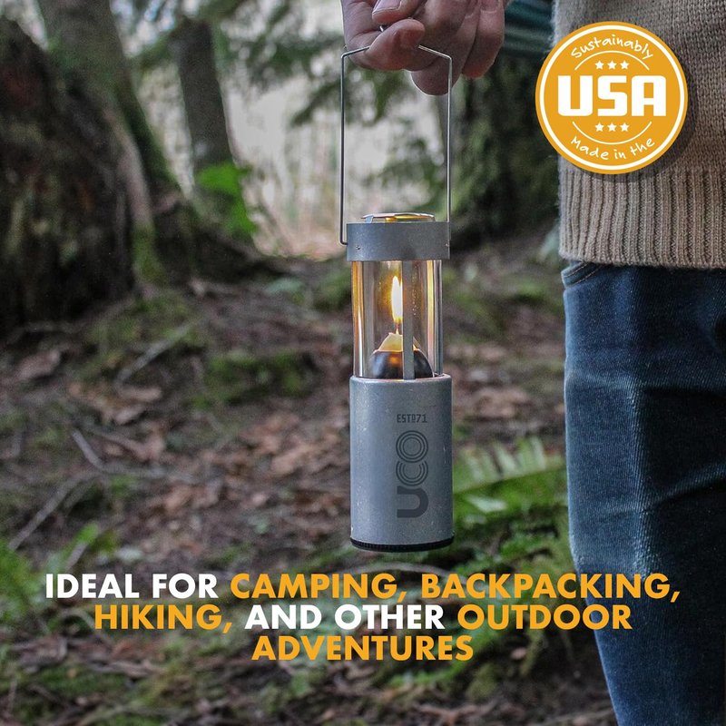 UCO 12-Hour Natural Beeswax, Long-Burning Candles for UCO Candle Lanterns and Emergency Preparedness, 9-Pack