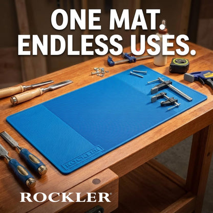 Rockler Silicone Glue Mat (15"x30") - Heat Resistant Mat for Projects, Garage, Shop, Dining Room Table – Easy to Clean Silicone Mats for Crafts – Rolls up for Easy Storage Silicone Project Mat