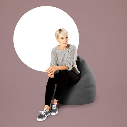 Alfa Bean Bag Chair charcoal