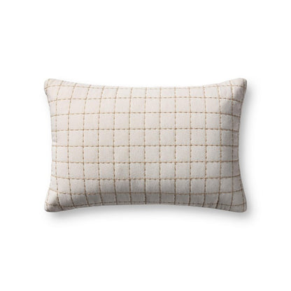 Loloi Magnolia Home by Joanna Gaines Hattie Collection PMH0075 Natural 13'' x 21'' Cover Only Pillow