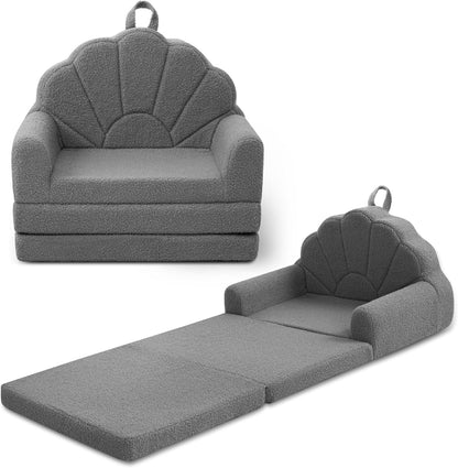 2-in-1 Airpanda Toddler Chair for Kids, Soft Couches that Fold Out for Toddler, Convertible Baby Sofa to Lounger