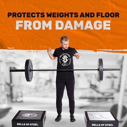 Bells of Steel Deadlift Pads Premium Quality Drop Pads Weightlifting | Noise Reducing Weight Pads for Floor Protection, Crash Pads Weightlifting | Pound Pad for Weight Lifting, Pair of Lifting Pads