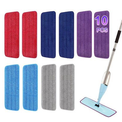 H-Gamely 16.5 inch Reusable Mop Pads Microfiber Spray Mop Replacement Heads for Wet/Dry Mops Compatible with Bona Floor Care System (5 Pack)