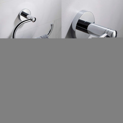 KRAUS Elie Bathroom Towel Ring, Chrome Finish, KEA-18825CH