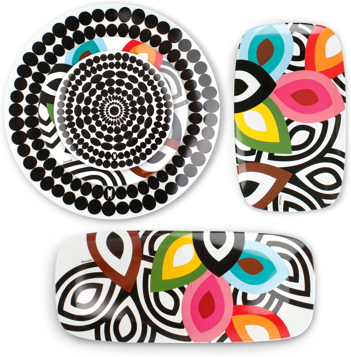 French Bull 11" Colorful Dinner Plate - Melamine Dinnerware - Foli