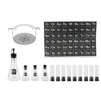 Wink Chemist's Spice Rack, 14 Piece Chemistry Spice Rack Set