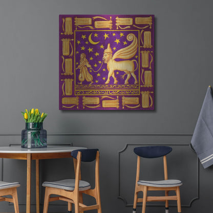 Luxe Metal Art 'Jewish Year Purim' by Andrea Strongwater Metal Wall Art, 36" x 36"