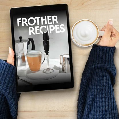 Zulay Kitchen Milk Frother - Patented Tornado Triple Whisk for Rich, Creamy Foam - Olive & Gold
