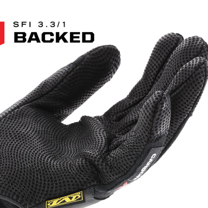 Mechanix Wear CarbonX Level 1 Fire Protection Gloves - Genuine Leather Extreme Heat & Flame Resistant Gloves - Heavy Duty High Temperature Resistance - Medium - Black