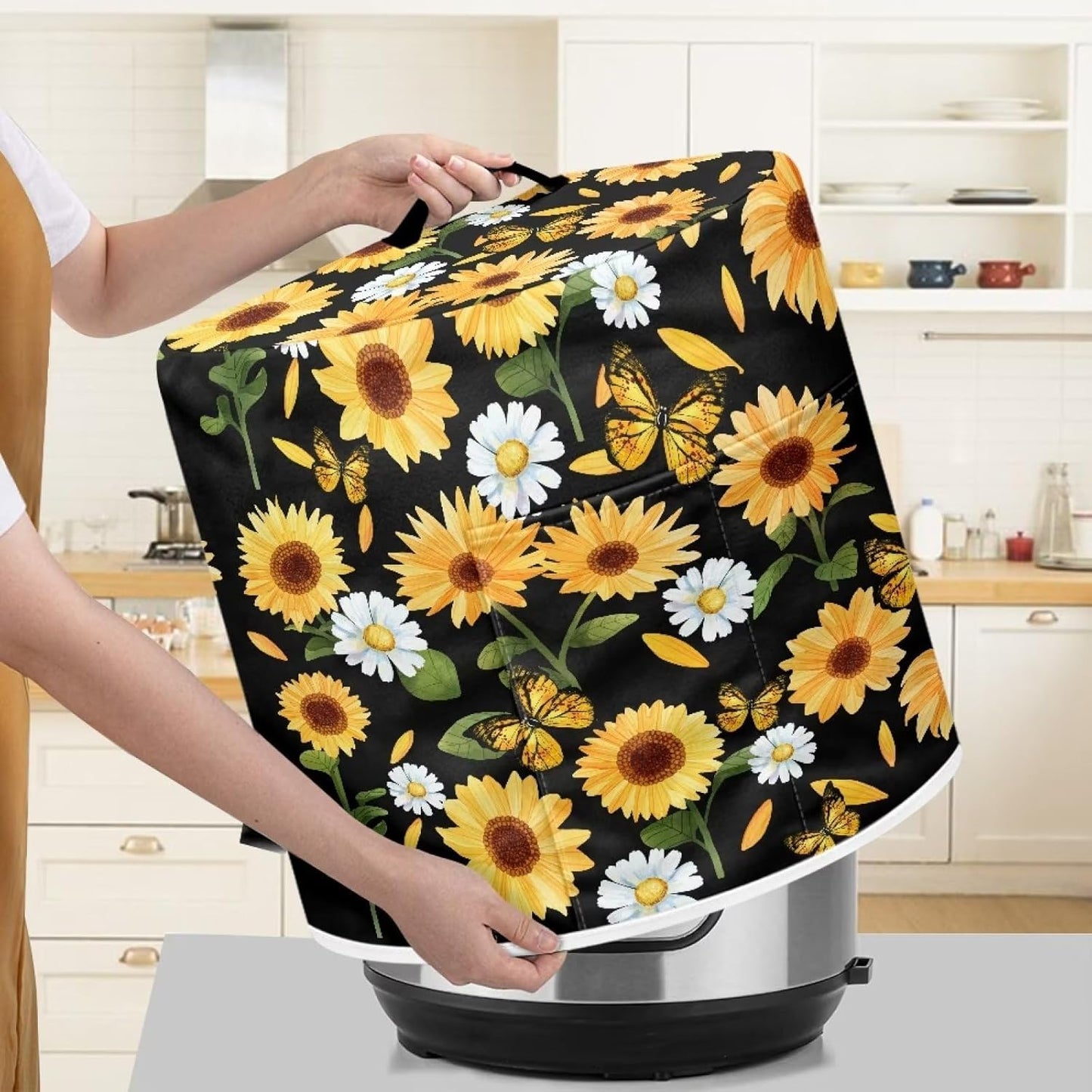 Little Flowers Blender Cover, Soft Rice Cooker Protective Dust Cover, Stylish Home Decorations, Universal, M
