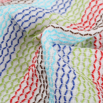 Kitchen Dish Cloths 100% Cotton Tea Towels, Soft and Absorbent, Machine Washable Set of 8 Multi Colors