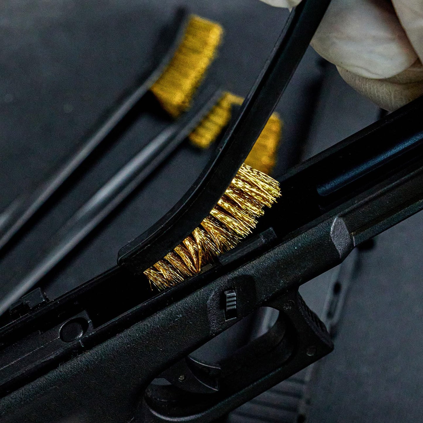 12 Pack Double-Ended Gun Cleaning Brushes Set, Brass Brush Gun Cleaning -Nylon Handle - All Purpose Cleaning Supplies Kit