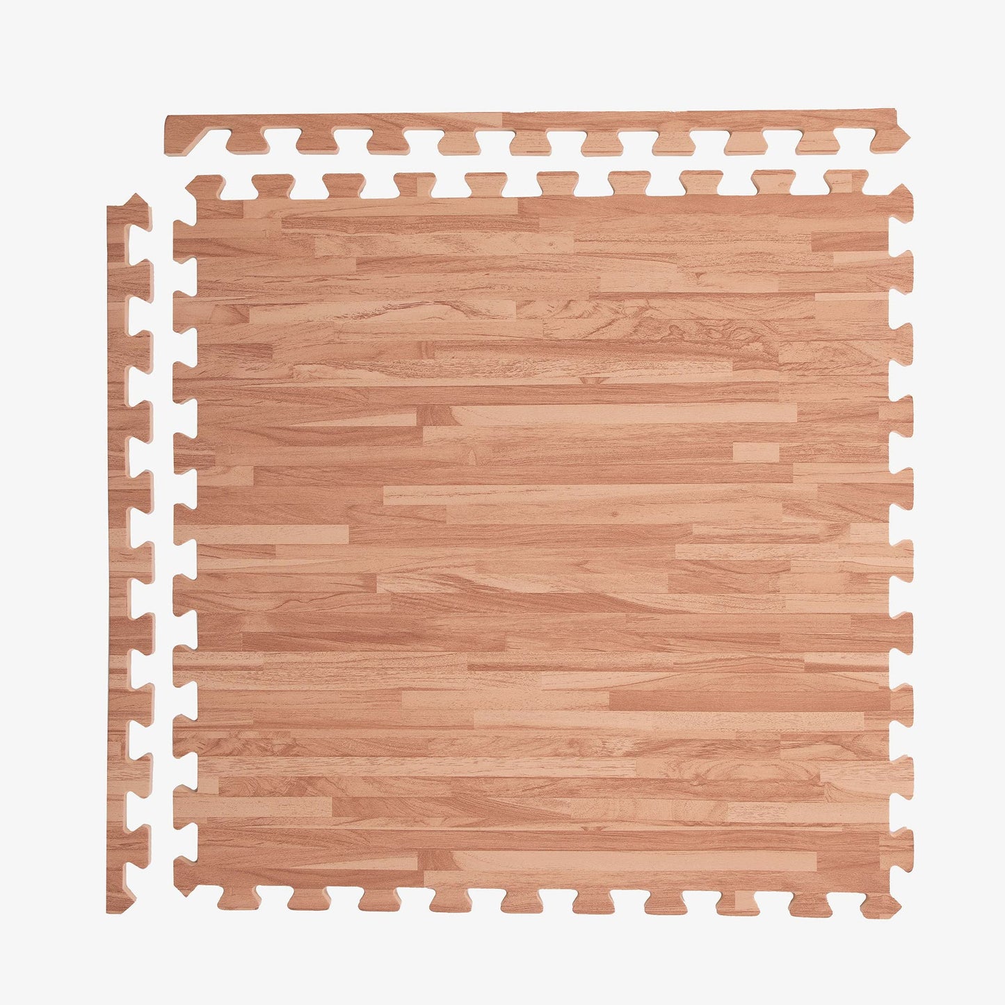 IncStores Premium Soft Wood Print Foam Flooring Tiles | Interlocking Foam Tiles for Home, Gym, Training and Yoga | 3/8" - Textured Maple, 144 Square Feet
