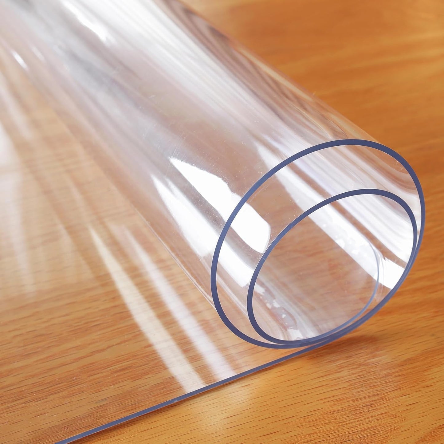 Clear Table Protector 12 x 24 Inch, 1.5mm Thick Plastic Cover, Waterproof PVC Desk Protector Mat