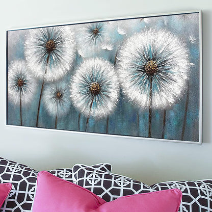 YALKIN Square 5D Diamond Painting Kits for Adults, Dandelion Large Diamond Art Kits Full Drill Diamond Painting Kit for Adult Beginners, DIY Crystal Picture Art for Home Wall Decor 40x70CM/15.8x27.6in