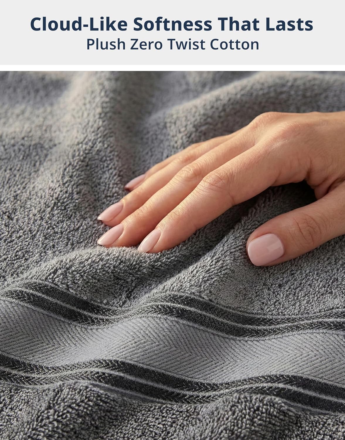 Set 12 100% 4 4 4 LANE LINEN Bath Towel of Premium Cotton Towels for Bathroom, Bath, Hand & Washcloth, Zero Twist