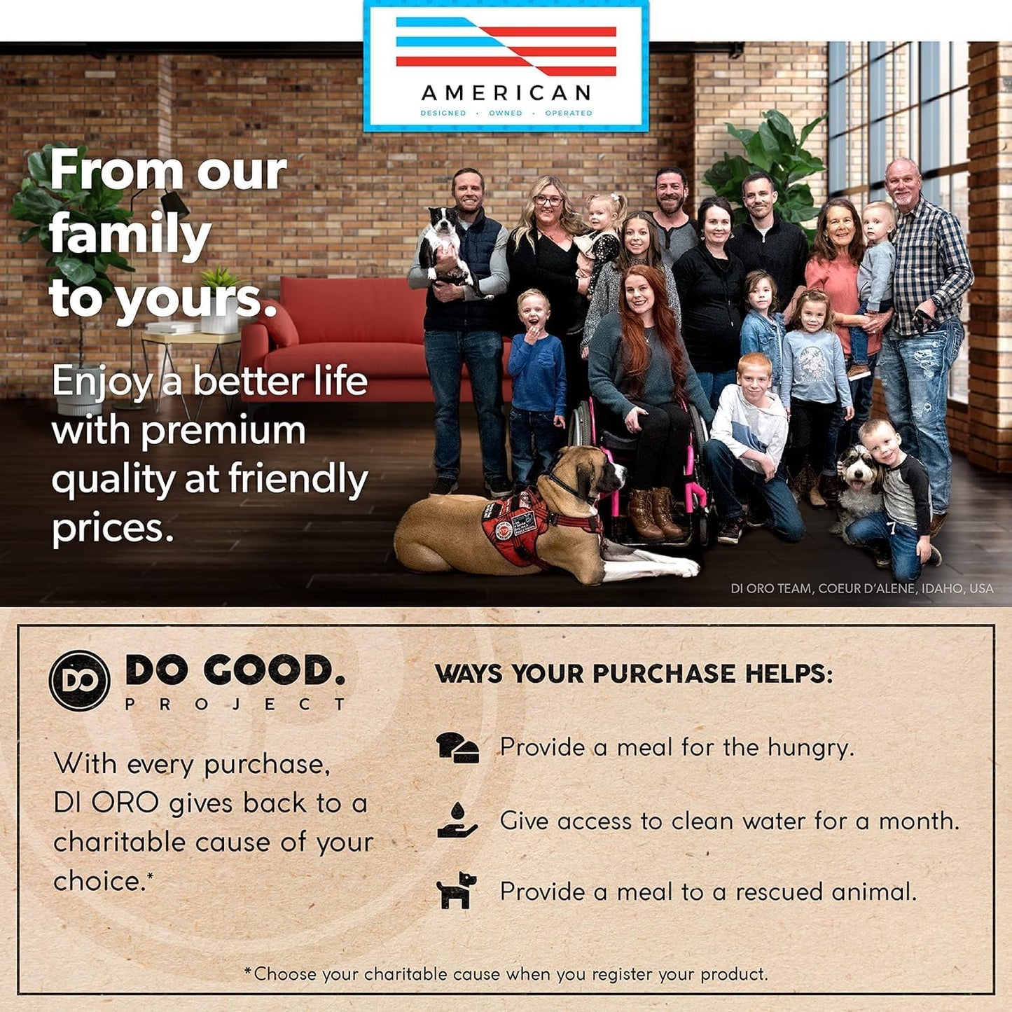 DI ORO Silicone Tongs for Cooking - Heat-Resistant Kitchen Tongs with Silicone Tips, 2pc Set (Black)