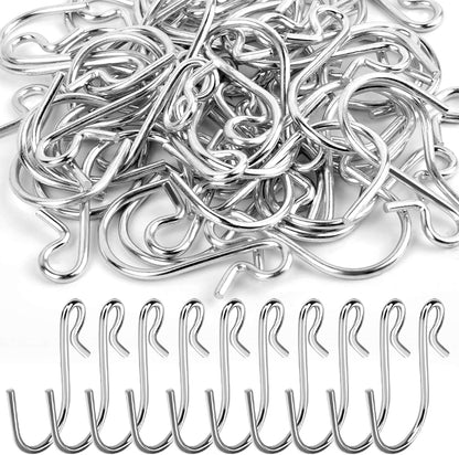 HNYYZL 30 Pack S Shaped Hooks - Stainless Steel Metal Hangers for DIY Crafts, Jewelry, Key Chains
