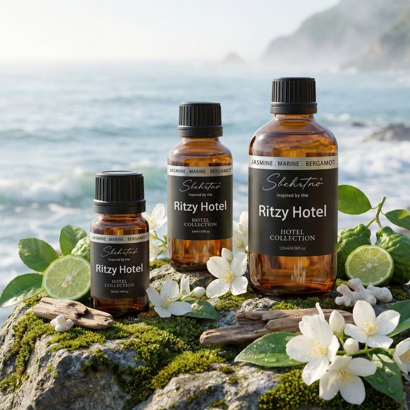 Sbehrtno Hotel Collection Diffuser Oil – Inspired by Iconic Five-Star Coastal Hotel Scents – for Essential Oil & Waterless Diffusers (0.34 Fl Oz (Pack of 1))
