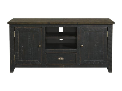 Martin Svensson Home Monterey TV Stand, Black with Brown Top
