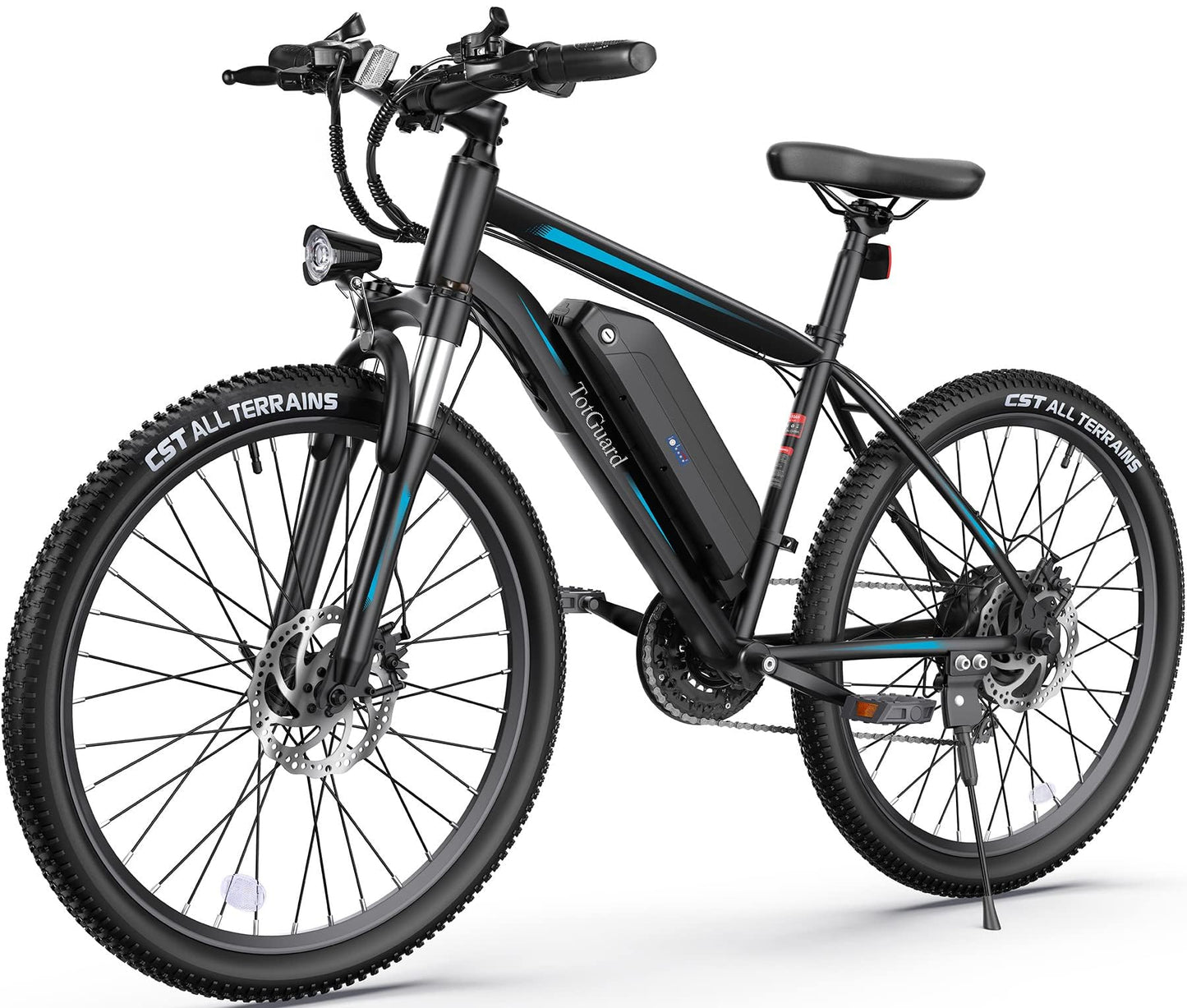 Wooken Electric Bike for Adults with 500W Motor, 27.5" Ebike with 48V 499WH Removable Battery, Up to 55Miles Electric Mountain Bike, 19.8MPH Adults Electric Bicycle with LCD Display, 21 Speed