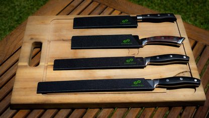 EVERPRIDE Chef Knife Sheath Set (4-Piece Set) Universal Blade Edge Cover Guards for Chef’s and Kitchen Knives – Durable, BPA-Free, Felt Lined, Sturdy ABS Plastic – Knives Not Included
