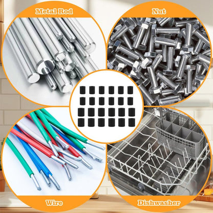 24 Pcs Trivet Rubber Feet Replacement, Stick on Small Rubber Feet Pads for Coaster, Electronics, Cutting Board Non Slip, Sink Grid, Instant Pot Trivet
