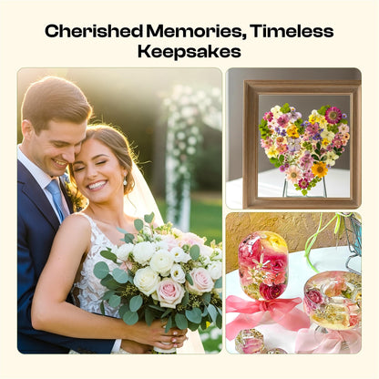 Caydo Extra Large Flower Press Kit, 15"x11.4" 4 Layers Wooden Flower Pressing Kit for Adults - Pressed Flowers, Herbs & Leaves, DIY Wedding Bouquet Flowers Preservation for Frame Bookmark Scrapebook