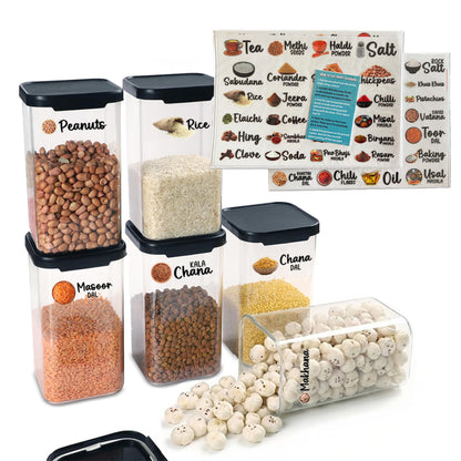 Indian Kitchen Labels Set, 116 Labels, South Asian Spice and Pantry Organization Stickers