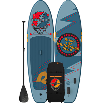 Retrospec Weekender Inflatable Paddle Board with Beach Accessories - 10'6" X 32in SUP Board, Textured Deck Pad, Pump & Travel Bag - Lightweight iSUP