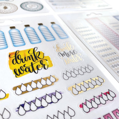 Paper House Productions Planner Sticker Essential Set of 4 Packs of 4 Sticker Sheets for Planners, Journaling and Crafting