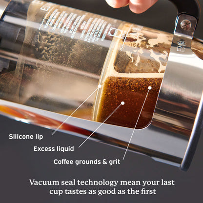 ESPRO - P7 French Press - Double Walled Stainless Steel Insulated Coffee and Tea Maker with Micro-Filter (Polished Stainless Steel, 18 Oz) Coffee Paper Filters (100 Count)